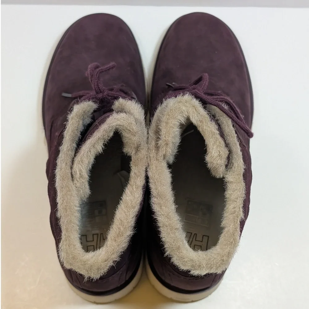 Helly‎ Hansen Vega Winter Boots Waterproof Suede Nubuck Leather Womens 8 Purple
